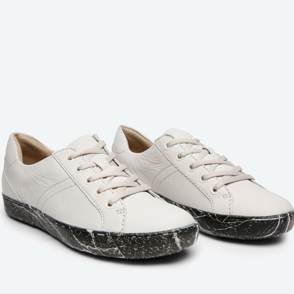 Naturalizer Women's White Leather Morisson Sneakers Sz 9 US Light Academia